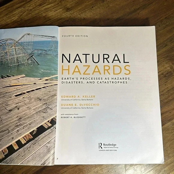 KELLER DEVECCHIO NATURAL HAZARDS Earth’s Processes 4th edition Book Routledge - Picture 3 of 12